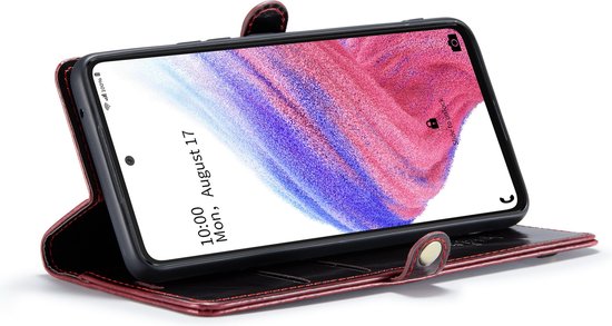 Samsung Galaxy A53 5G Case - Scarlet Crimson - Slim Wallet Case