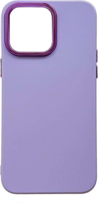 Apple iPhone 14 Pro Max Case - Purple - Shockproof Silicone Back Cover