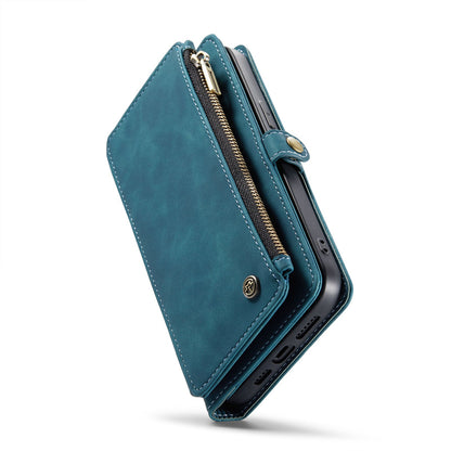 Apple iPhone 15 Pro Hoesje - Emerald Green - Luxe MagSafe Bookcase met Rits en Telefoonkoord