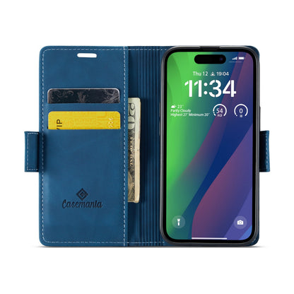 Apple iPhone 15 Plus Hülle - Navy Blue - Portemonnaie-MagSafe-Klapphülle mit Kartenfach