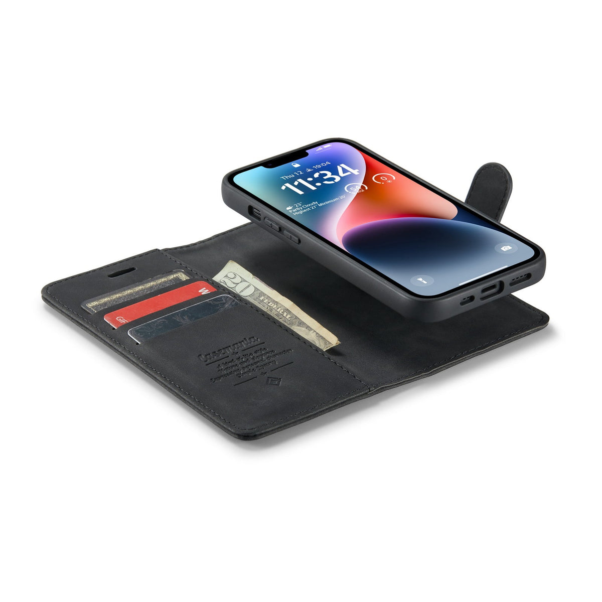 Apple iPhone 15 Plus Hoesje - Charcoal Gray - 2 in 1 Bookcase