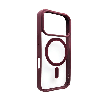 Apple iPhone 18 Pro Hoesje - Burgundy - Bumper MagSafe Back Cover