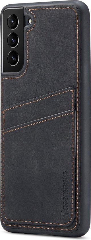 Samsung Galaxy S21 Plus Hülle - Charcoal Gray - Backcover mit Kartenfach