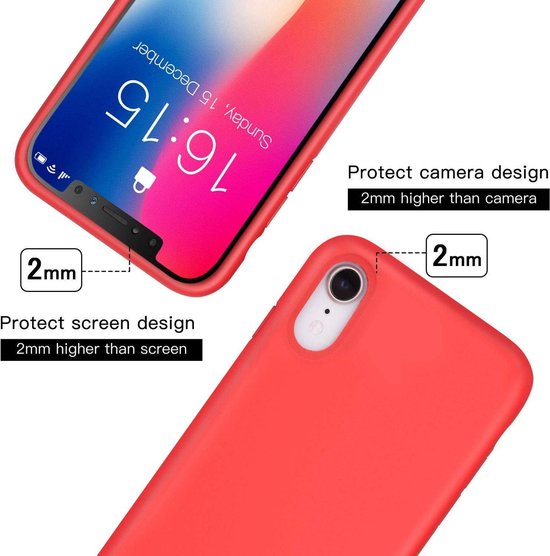 Apple iPhone XR Hoesje - Rood - Siliconen Back Cover