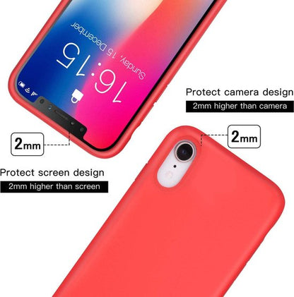 Apple iPhone XR Hoesje - Rood - Siliconen Back Cover