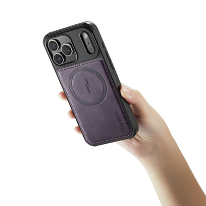 Apple iPhone 18 Pro Hoesje - Dark Purple - Kunstleer MagSafe Back Cover