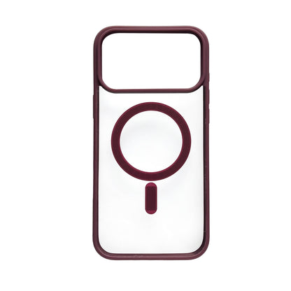 Apple iPhone 18 Pro Max Hoesje - Burgundy - Bumper MagSafe Back Cover