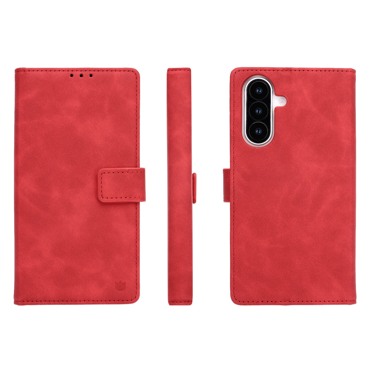 Samsung Galaxy A57 Hoesje - Crimson Red - Portemonnee Bookcase