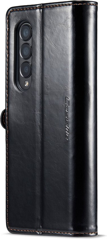 Samsung Galaxy Z Fold 4 Hoesje - Rustiek Charcoal Gray - Bookcase