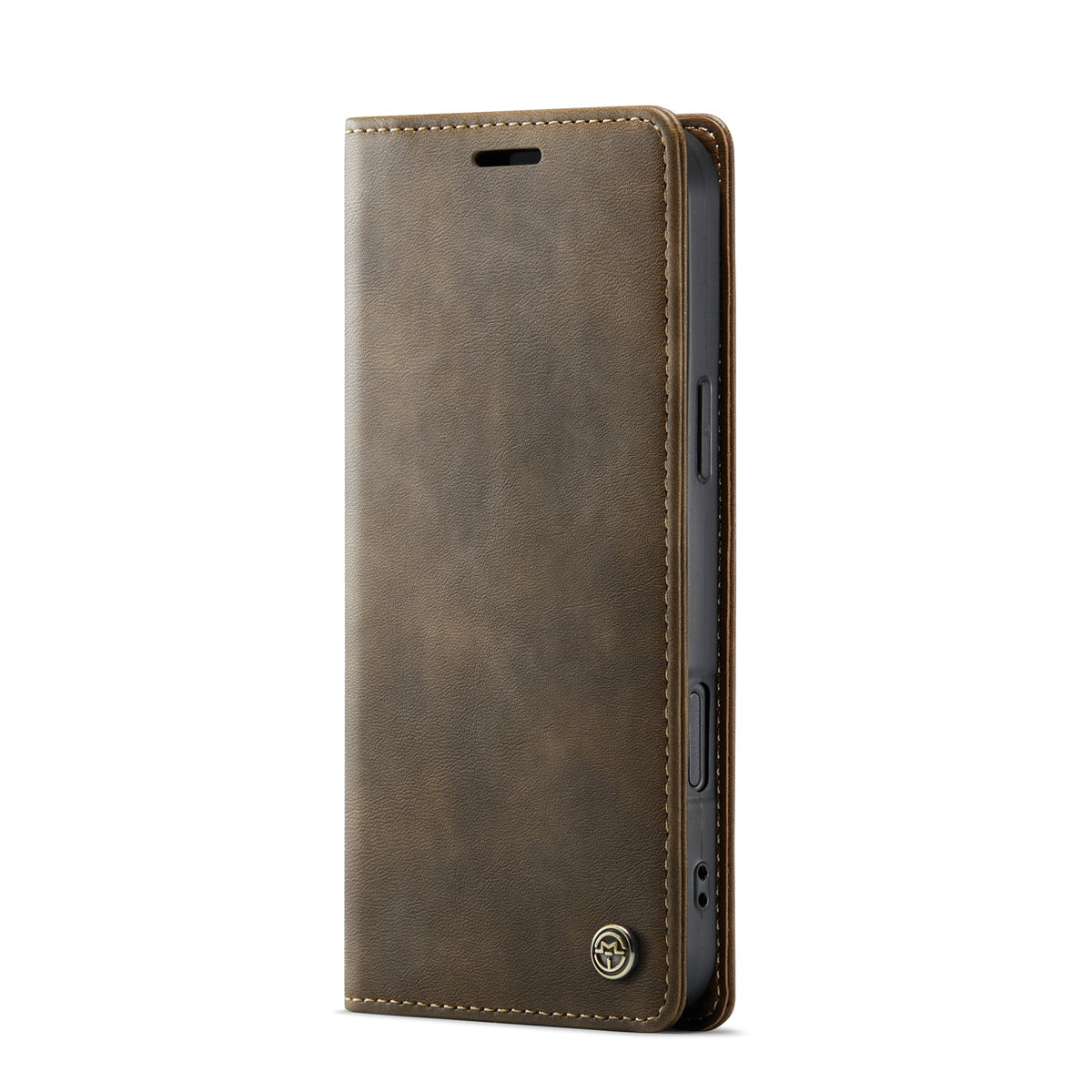 Apple iPhone 17 Pro Max Hoesje - Cedar Brown - Kunstleer Portemonnee Bookcase