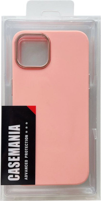 Apple iPhone 14 Plus Hülle - Rosa - Stoßfestes Silikon Backcover
