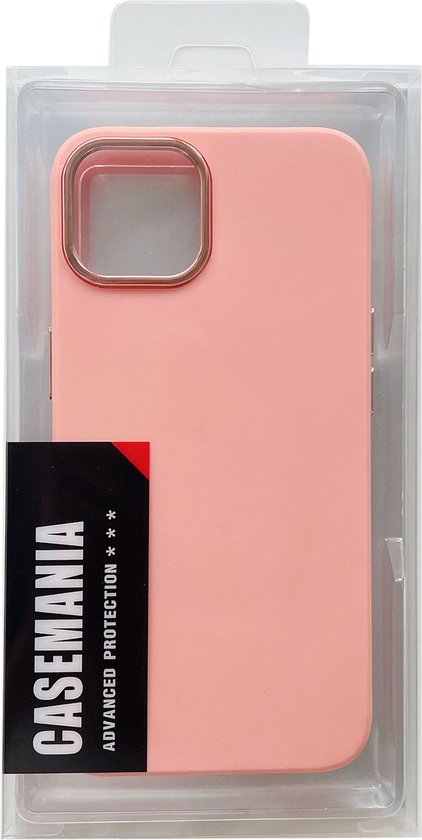 Apple iPhone 14 Hoesje - Roze - Shockproof Siliconen Back Cover