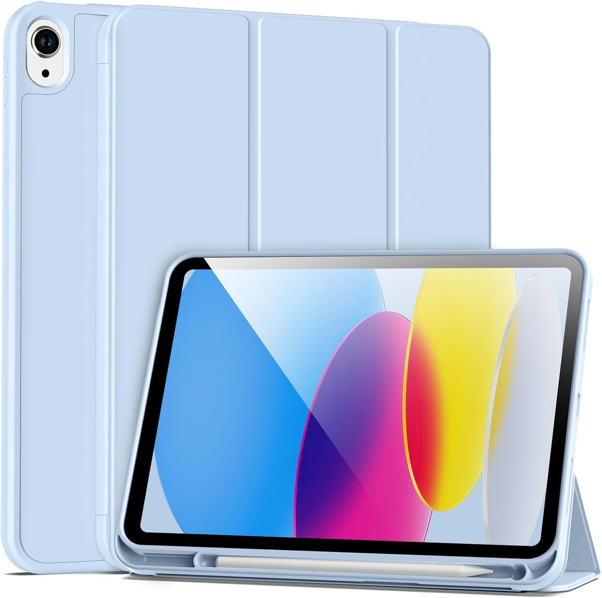 Apple iPad 2025 (11th Gen) Tablethoes - Blauw - Pen Slot Smart Cover