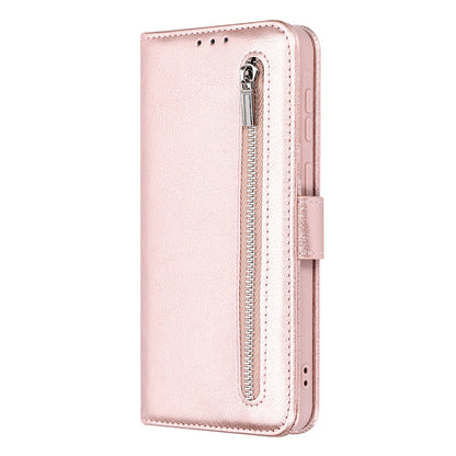 Samsung Galaxy A25 Hoesje - Rosegoud - Luxe Bookcase met Rits