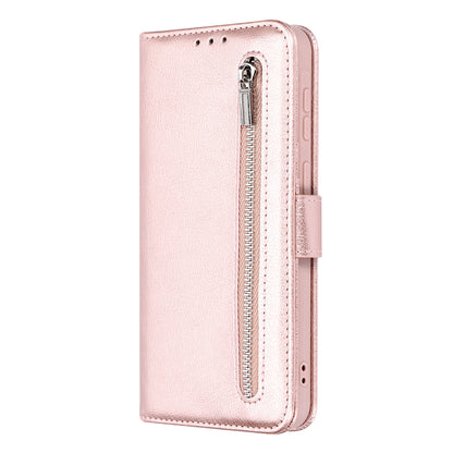 Samsung Galaxy A27 Hoesje - Rosegoud - Luxe Bookcase met Rits