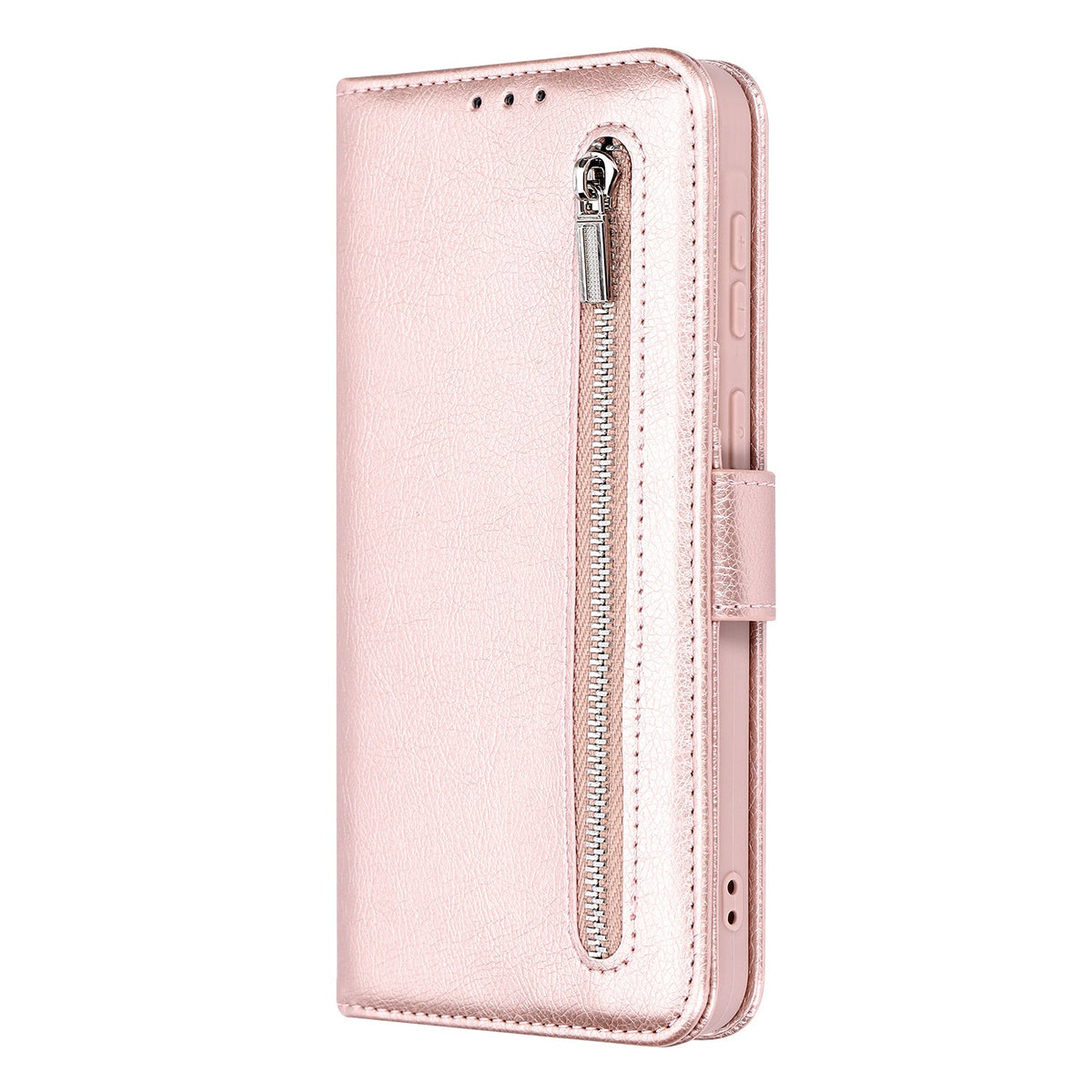 Samsung Galaxy A15 Hoesje - Rosegoud - Luxe Bookcase met Rits