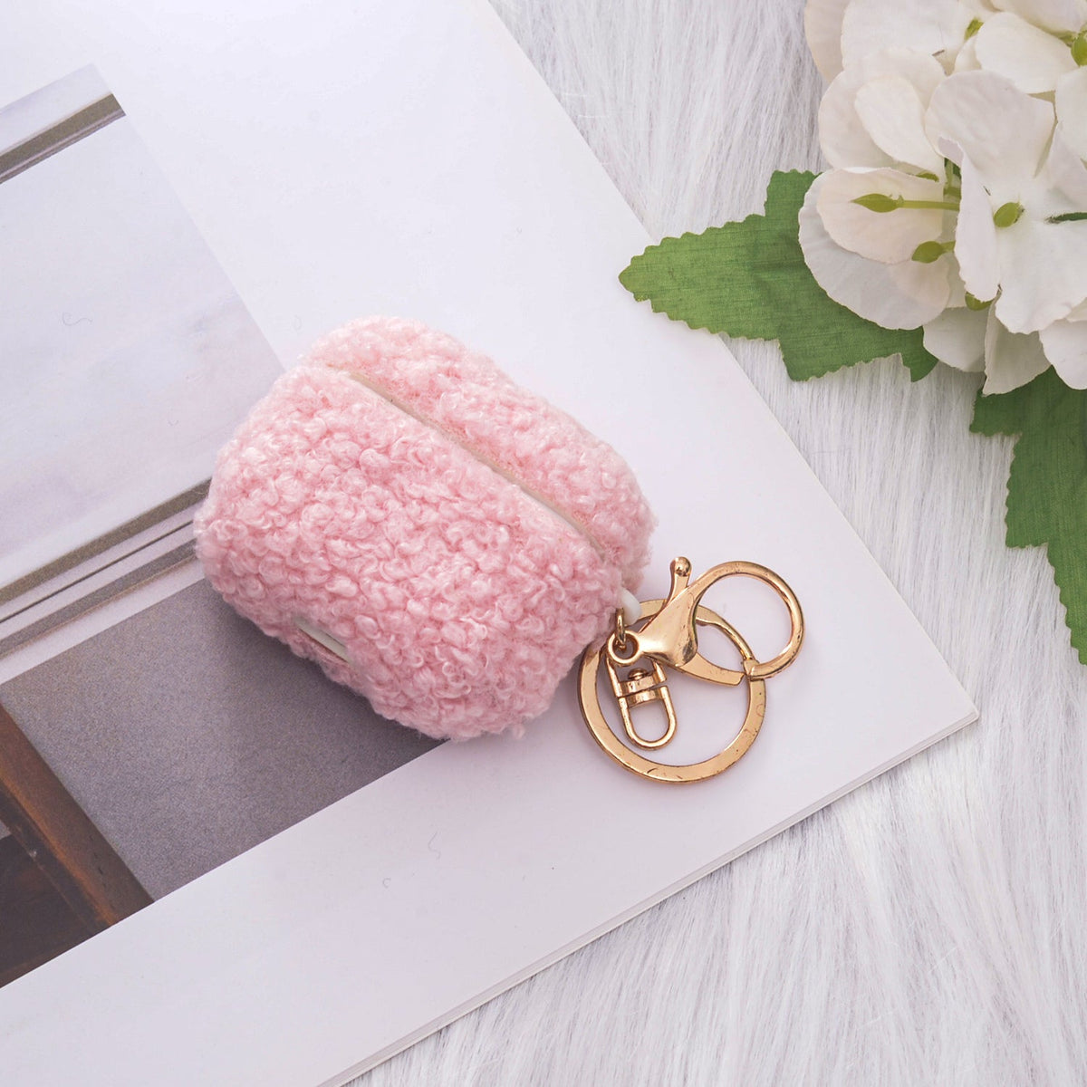 Apple AirPods 3 Hoesje - Teddy Furr - Roze