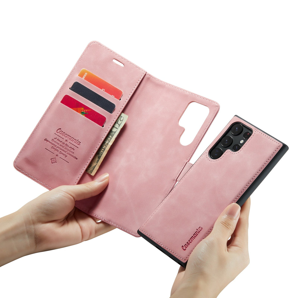 Samsung Galaxy S25 Ultra Case - Pale Pink - 2-in-1 Wallet Case