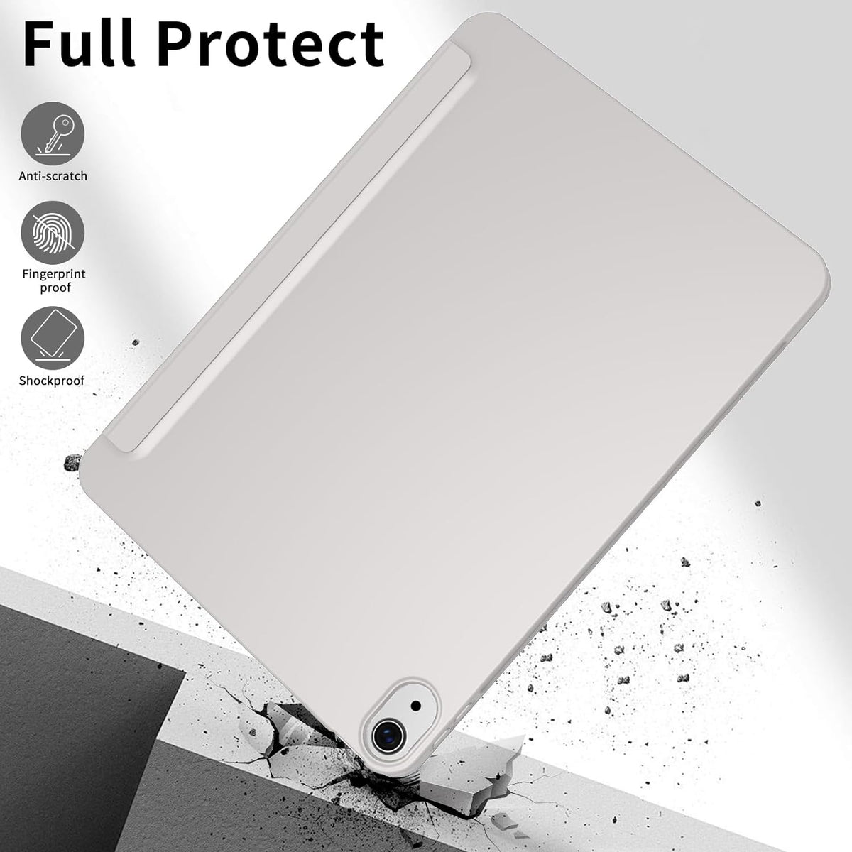iPad Air 11 inch M3/M2 Tablethoes - Grijs - Smart Cover