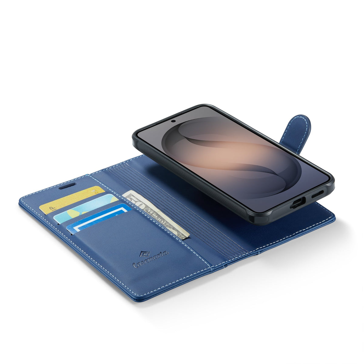 Samsung Galaxy S26 FE Hoesje - Navy Blue - 2 in 1 Bookcase