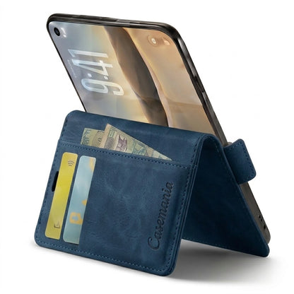Apple iPhone Duo Hoesje - Navy Blue - Dunne Bookcase