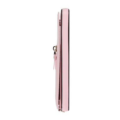 Samsung Galaxy S23 FE Hoesje - Roze - Luxe Back Cover met Telefoonkoord en Rits