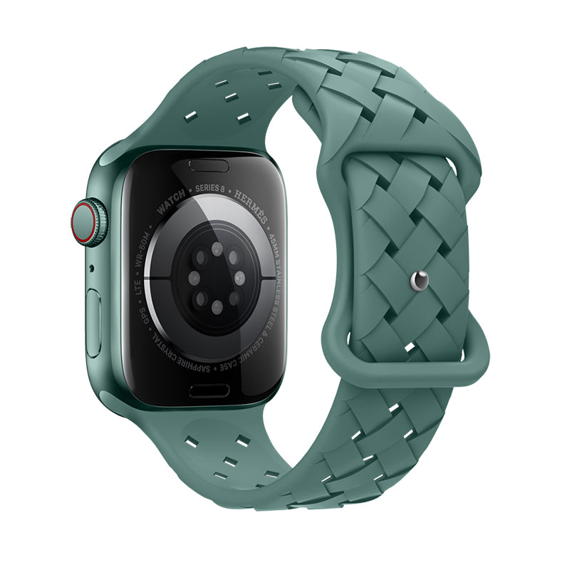 Apple Watch Bandje 44/45/46/49 mm - Hoco Flexible WA16 Siliconen - Turquoise