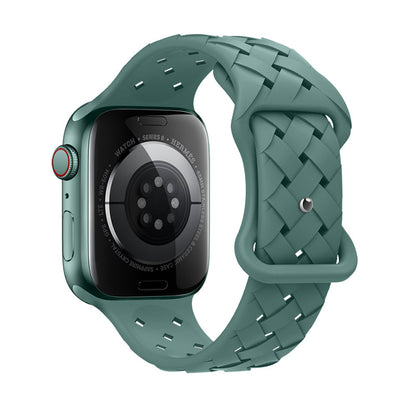 Apple Watch Bandje 44/45/46/49 mm - Hoco Flexible WA16 Siliconen - Turquoise