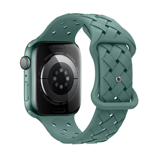 Apple Watch Bandje 44/45/46/49 mm - Hoco Flexible WA16 Siliconen - Turquoise