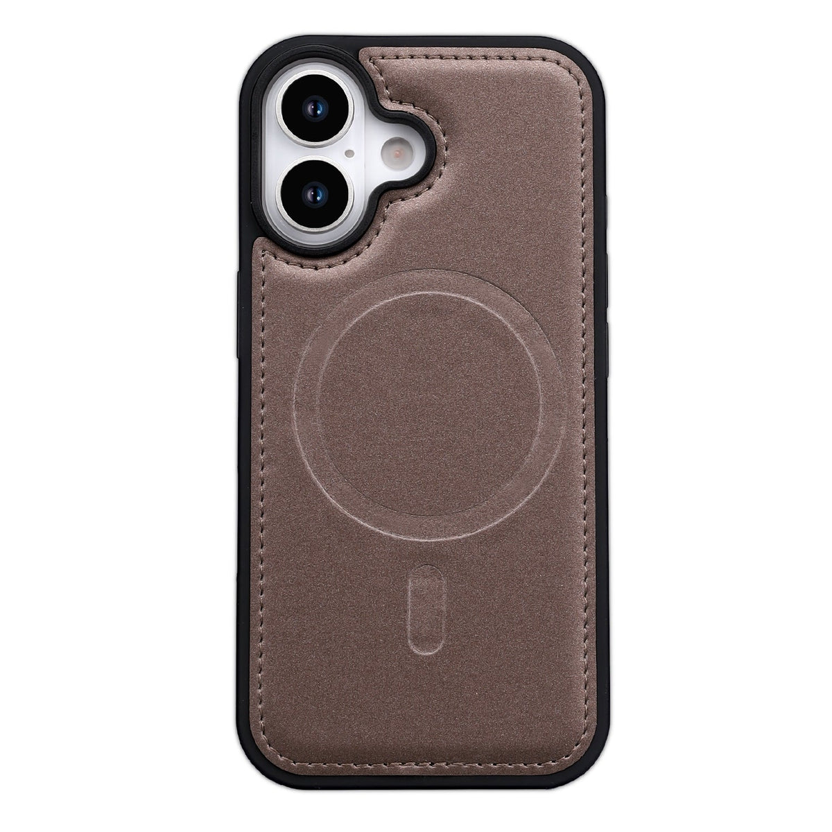 Apple iPhone 17 Hülle - Mocha Brown - 2-in-1-Velvet-Klapphülle mit Kartenfach