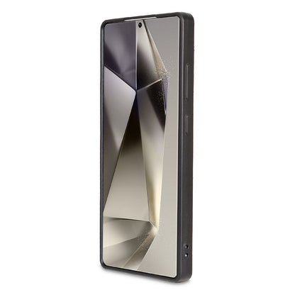 Samsung Galaxy S24 Ultra Hoesje - Zwart - Diamant Marmer Glitter Back Cover