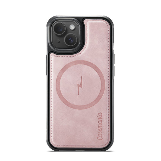 Apple iPhone 13 Hoesje - Pale Pink - Kunstleer MagSafe Back Cover
