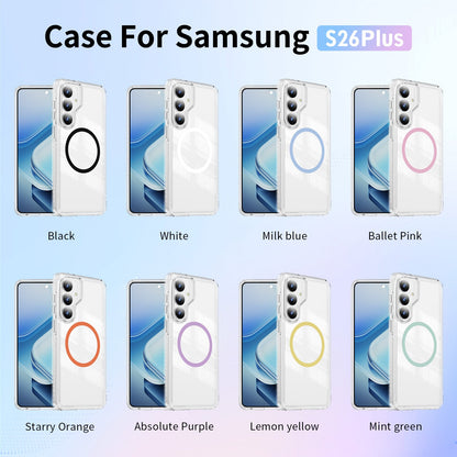 Samsung Galaxy S26 Plus Case - White - Minimalist MagSafe Back Cover