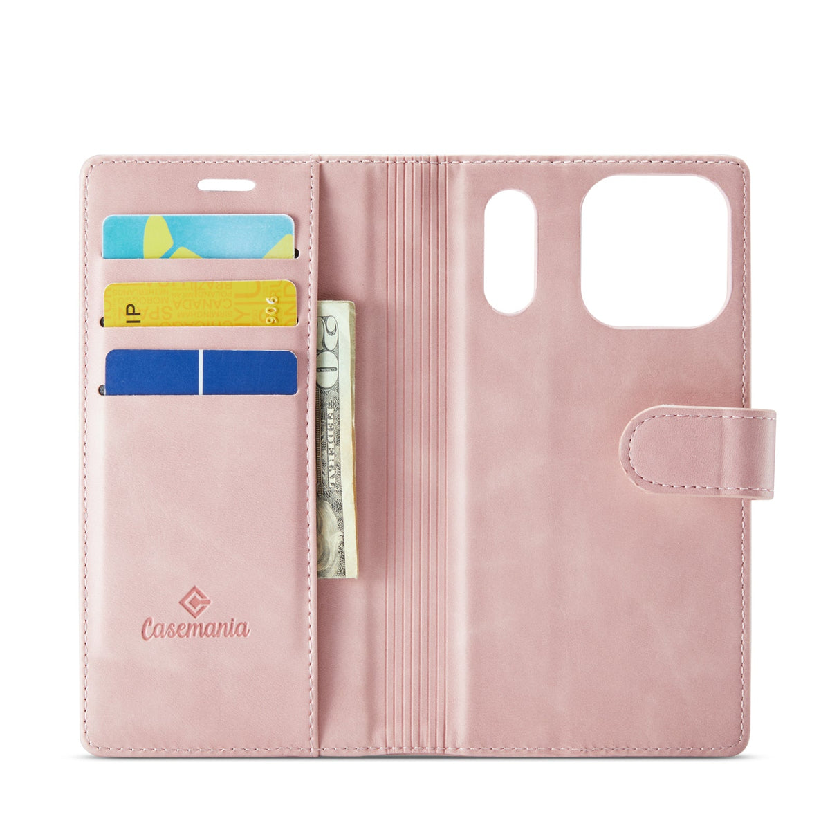 Apple iPhone 18 Pro Max Hoesje - Pale Pink - Luxe 2 in 1 MagSafe Bookcase