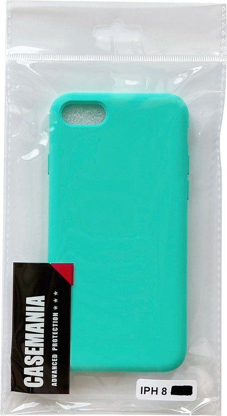 Apple iPhone SE (2020) Hoesje - Turquoise - Matte Siliconen Back Cover