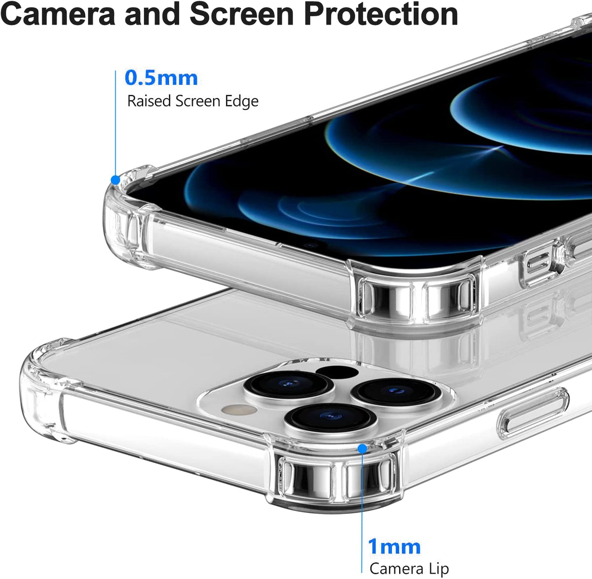 Apple iPhone 15 Pro Max Hoesje - Transparant - Anti-Shock Hybrid Back Cover