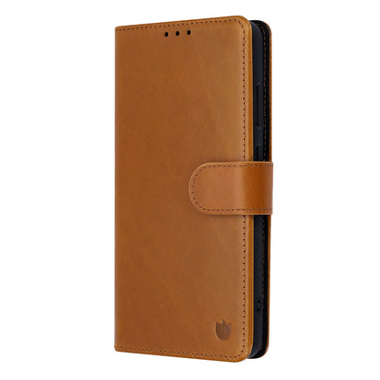 Samsung Galaxy S26 Ultra Hoesje - Sienna Brown - Echt Leren 2 in 1 MagSafe Bookcase