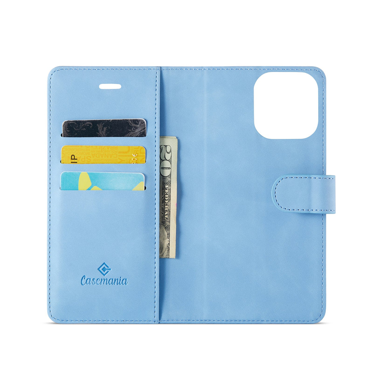Apple iPhone 16 Pro Max Hoesje - Sky Blue - 2 in 1 Bookcase