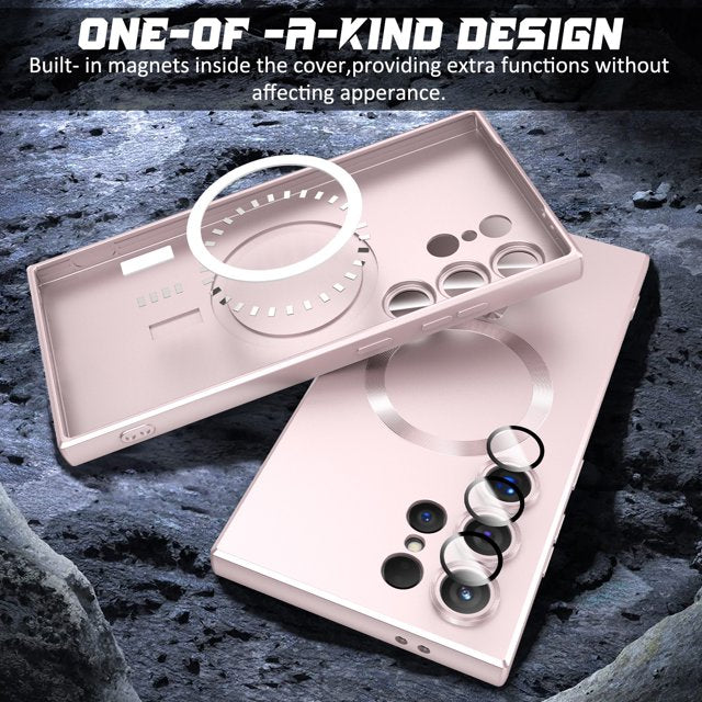Samsung Galaxy S26 Ultra Hoesje - Rosegoud - Matte Siliconen MagSafe Back Cover