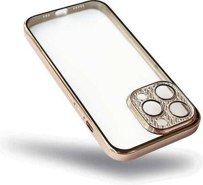 Apple iPhone 12 Pro Case - Gold - Glitter Back Cover