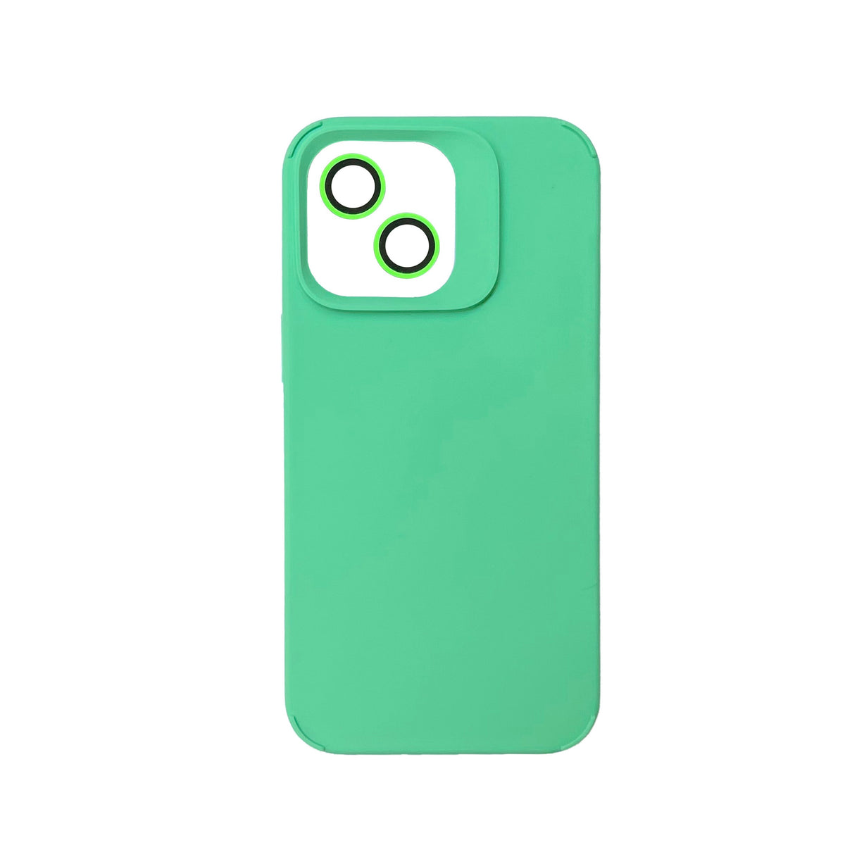 Apple iPhone 15 Plus Case - Light Green - Liquid Silicone Back Cover with Camera Protection