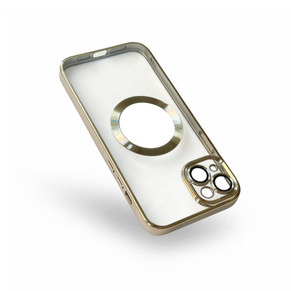 iPhone 15 Hoesje - Goud - Siliconen MagSafe Back Cover