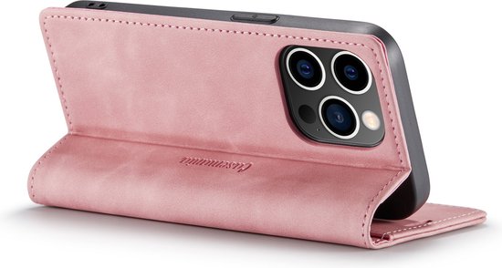 iPhone 14 Pro Hoesje - Pale Pink - Dunne Bookcase