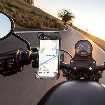 Bicycle Holder / Motorcycle Holder for the Handlebar | Phone Holder for Bicycle and Motorcycle - Black