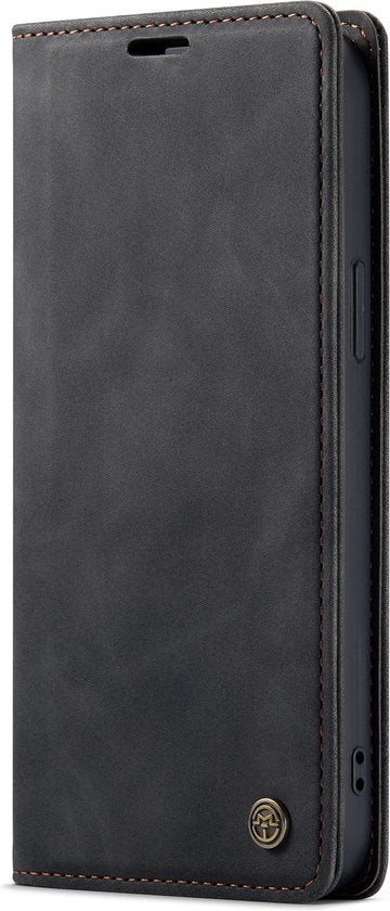Apple iPhone 14 Plus Hülle - Charcoal Gray - Schlanke Klapphülle mit Kartenfach