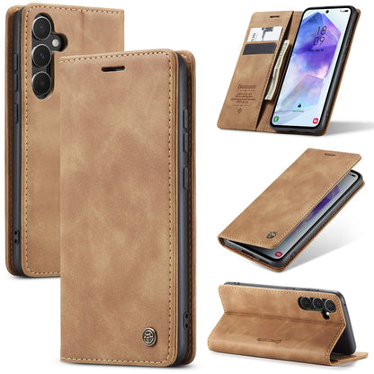 Samsung Galaxy A16 Hoesje - Sienna Brown - Dunne Bookcase