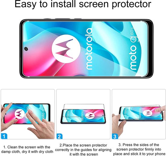 Motorola Moto G60s Screenprotector - Tempered Glass - 2 Stuks