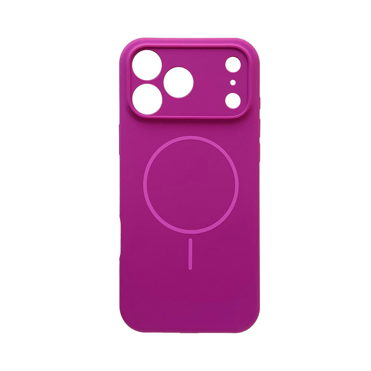 Apple iPhone 18 Pro Max Case - Magenta - Soft Liquid Silicone MagSafe Back Cover