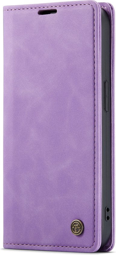 Apple iPhone 14 Pro Max Hülle - Bright Lila - Schlanke Klapphülle mit Kartenfach