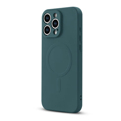 Apple iPhone 16 Pro Hoesje - Groen - Liquid Siliconen MagSafe Back Cover